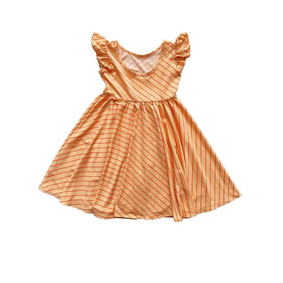 DotDotSmile Orange Sherbet Twirl Dress Size 3/4 - Picture 3 of 5
